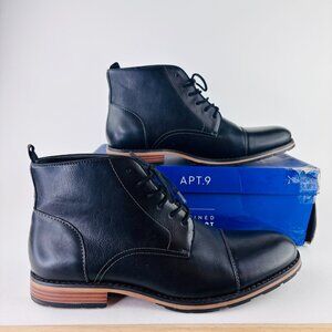 Apt. 9 Mens Size 13 Ankle Chukka Boot Bayshore Black Cushioned Footbed 176490